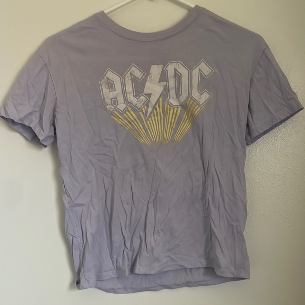 AC/DC Graphic T-Shirt in Light Purple